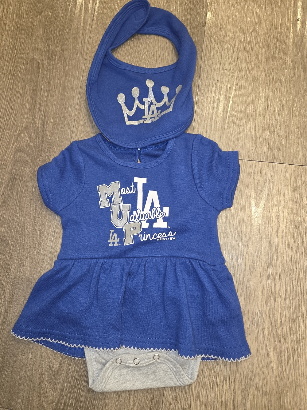Genuine Merchandise Los Angeles Dodgers "Most Valuable Princess" baby girl dress